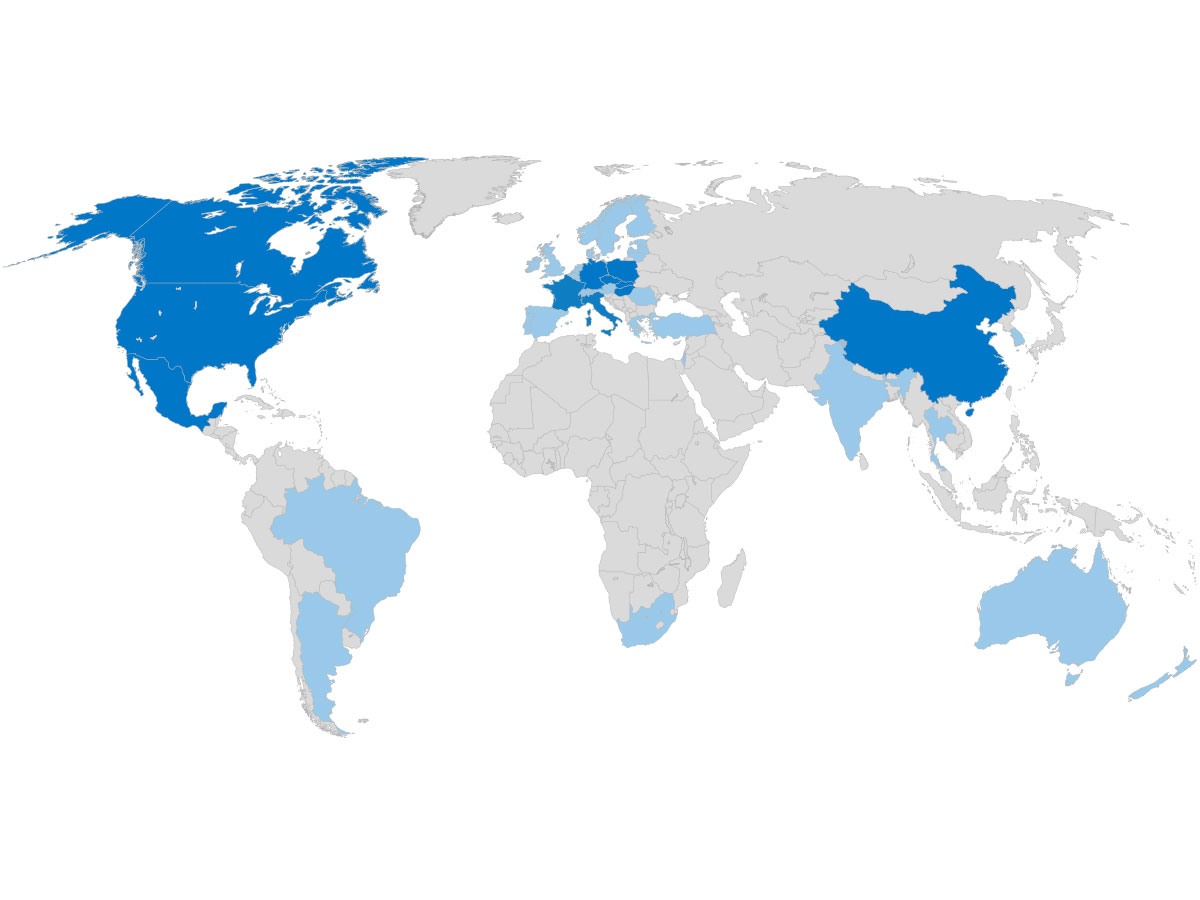 WEBER World map